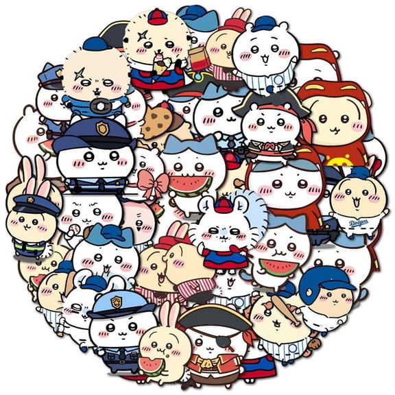 Gaiwos 50 PCS Kawaii Chiikawa Stickers, Waterproof Funny Anime Stickers, Chiikawa Usagi Stickers for Water Bottle Phone Journal Guitar Skateboard, Gifts for Teens Adults and Fans