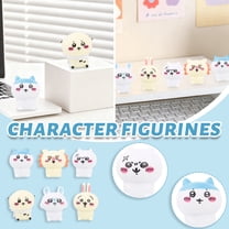 Gaiwos 6 PCS Chikawa Figure Decorations 1.5 inches, Cute Cartoon Standing Chikawa Figurine, for Desktop Computer Notebook Office Desk Car Dashboard Decor