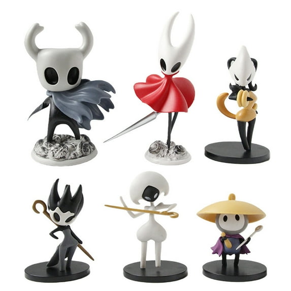 Gaiwos 6 PCS Hollow-Knight Game Character Statue 6.5 inches, Figures Battle Version Diorama, Popular Game Hollow-Knight for Collectible, Home Decor or Game Fans and Friends Gift