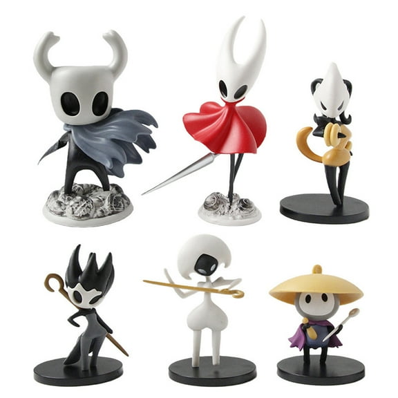 Gaiwos 6 PCS Hollow-Knight Game Character Statue 6.5 inches, Figures Battle Version Diorama, Popular Game Hollow-Knight for Collectible, Home Decor or Game Fans and Friends Gift