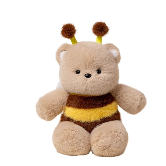 Gaiwos Bee Bear Plush Toy 17.7 inches, Adorable Bear Honeybee Stuffed Animals, Soft Stuffed Bees Bear Plush Hugging Doll Toy for Kids Birthday