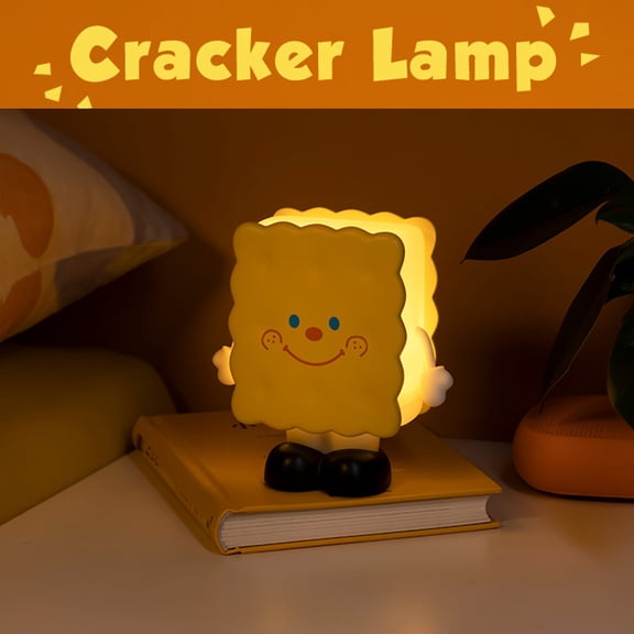 Gaiwos Biscuit Night Light 5 inche, Portable Sleep Nightlight, Cute Cookie Nursery Night Lights, Ideal Birthday Gifts for Baby Teen Adult, Room Decor