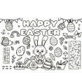 thumbnail image 1 of Gaiwos Easter Coloring Placemats 6 Pcs, Disposable Paper Mats for Kids Table, Easter Disposable Paper Place for Party Decorations School Activity Supplies, 17 * 11 in, 1 of 8