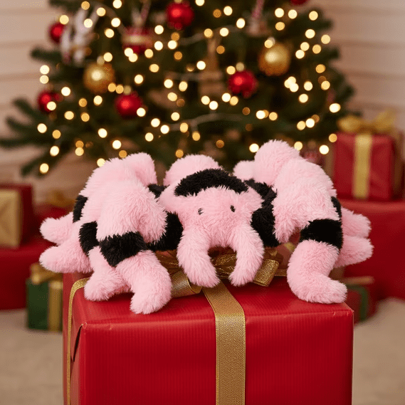 Gaiwos Giant Pink Spider Plush 45 inches, Adorable Spider Stuffed Animals with Fuzzy Legs, Warming Valentine's Day Gifts for Girlfriends Wife Lovers