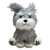 Gaiwos Messy Hair Schnauzer Dog Plush Toys 7.8 inches, Adorable Dog Stuffed Animal, Soft Huggable Dog Toy for Kids and Dog Lovers