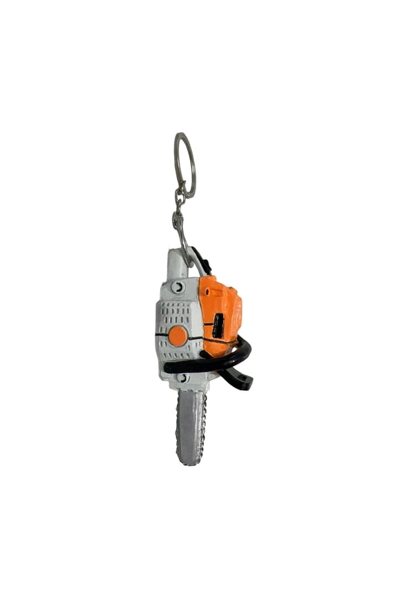 Mini Chainsaw Keychain 3.5 inches, Portable Chainsaw Key Ring, Outdoor Tool Themed Gift for Mechanics, Forestry Workers, Firefighters & DIY Lovers