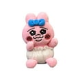 thumbnail image 1 of Gaiwos Opanchu Plush Toys 4 inches, Adorable Pink Bunny Stuffed Animal with Blue Bow, Ideal Hoilday Birthday Gift for Kids and Friends, 1 of 5
