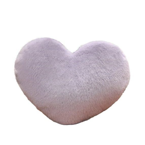 Gaiwos Purple Heart Pillows 17.7 inches, Heart Shaped Pillow for Bed Couch, Soft Decorative Heart Throw Pillow, Heart Pillows for Bedroom Living Room