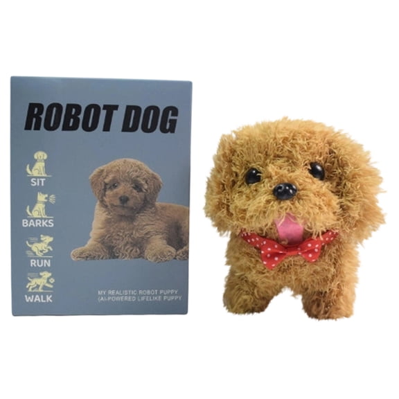 Gaiwos Realistic Robot Puppy 6.3 inches, 2026 New Robots Dog, Electronic Interactive Dog - Walking, Barking, Sitting, Run, Creative Companion Puppy for Kids Toddlers
