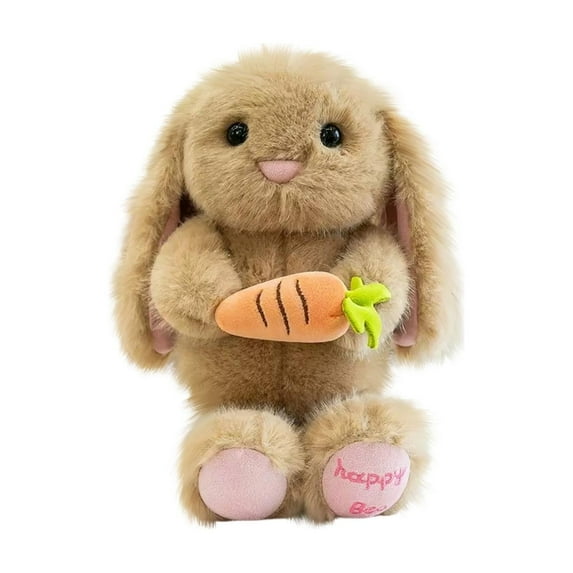 Gaiwos Sitting Lop Eared Rabbit Stuffed Animal 10 inches, Soft Lovely Easter Plush Bunny with Carrot, Ideal Easter Birthday Gift for Kids & Adults