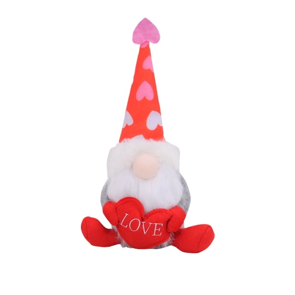 Gaiwos Valentine's Day Gnomes Plush 10.8 inches, Stuffed Gnomes Figurines Holding Love Heart, Home Table Kitchen Coffee Bar Decor, Valentine's Day Gifts for Women Men Girlfriend Wife
