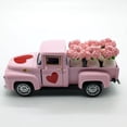 thumbnail image 1 of Gaiwos Valentines Day Vintage Car Figurine 5 inches, Farmhouse Vintage Mini Truck with Flowers, for Home Wedding Engagement Favors Valentines Day Gift, 1 of 7