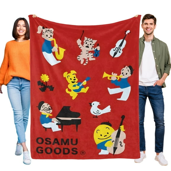 Gakken Sta:Ful Osamu Goods Throw Blanket for Kids and Adults Soft and Cozy Blankets Gifts 30x40 Inch