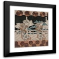 thumbnail image 1 of Gakutei Harunobu 15x16 Black Modern Framed Museum Art Print Titled - The Dance at Furuichi for the Hisagataya Group (Mid 1820s), 1 of 5