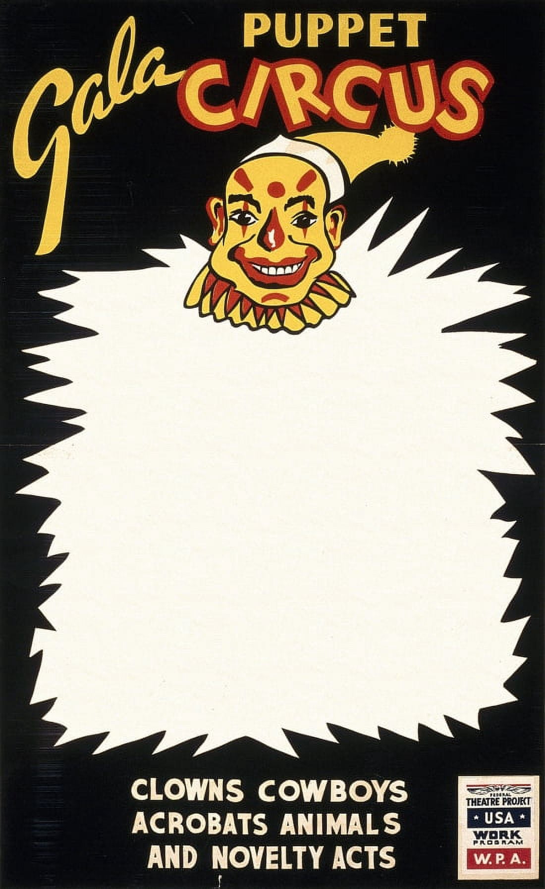 Gala Puppet Circus Circus Canvas Art - (24 x 36)