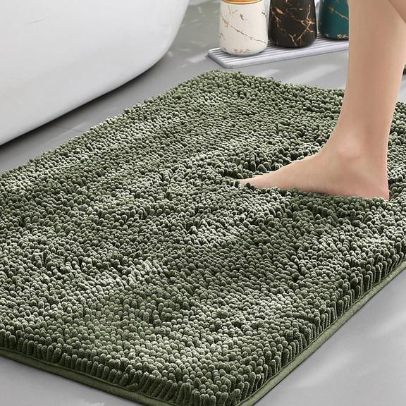 GalaGab Bathroom Floor Mat with Thick Chenille Anti Slip Pad, Quick Drying, Machine Washable, Suitable for Cats, Dogs and Pets, Suitable for Various Scenarios, Can Be Selected As A Three Piece Set