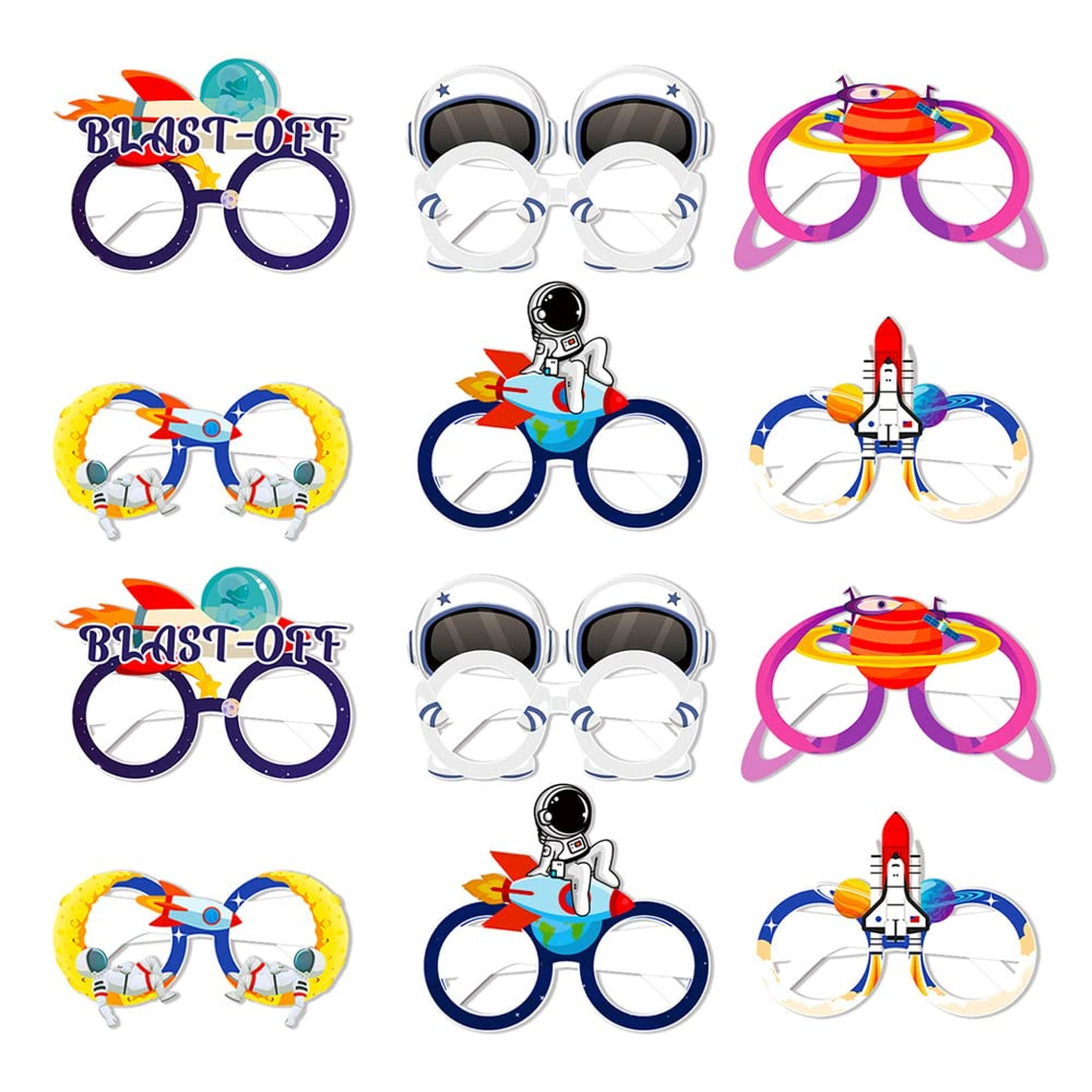 Galactic Adventure Party Set - 12 Outer Space Themed Decorations with ...