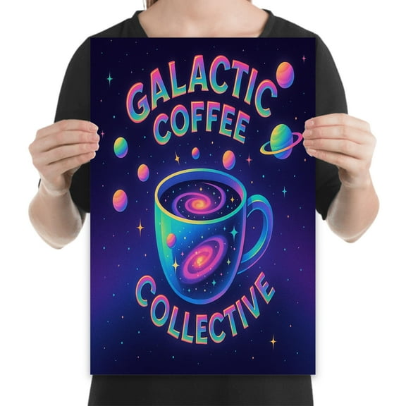 Galactic Space Art - Space Lovers - 13x19 Poster Print - Home Decor