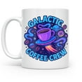 thumbnail image 1 of Galactic 11 oz Coffee Mug - Cosmic Space Design White Ceramic Gift, 1 of 6
