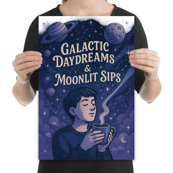 Galactic Daydreamer Poster - Wall Decor for Space Lovers Gift
