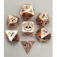 thumbnail image 1 of Galactic Dice Premium Dice Sets - Metal Copper Skull Set of 7 Dice with Tin, 1 of 2