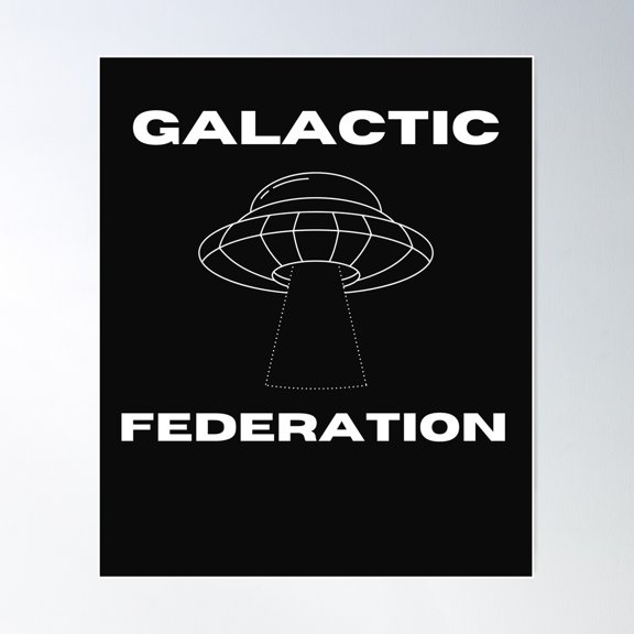 Galactic Federation Alien Club Poster Wall Art, Modern Wall Decor For Living Room Bedroom, 16x24 UNFRAMED