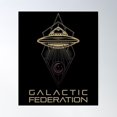 thumbnail image 1 of Galactic Federation Of Light Poster Wall Art, Modern Wall Decor For Living Room Bedroom, 24x36 UNFRAMED, 1 of 3