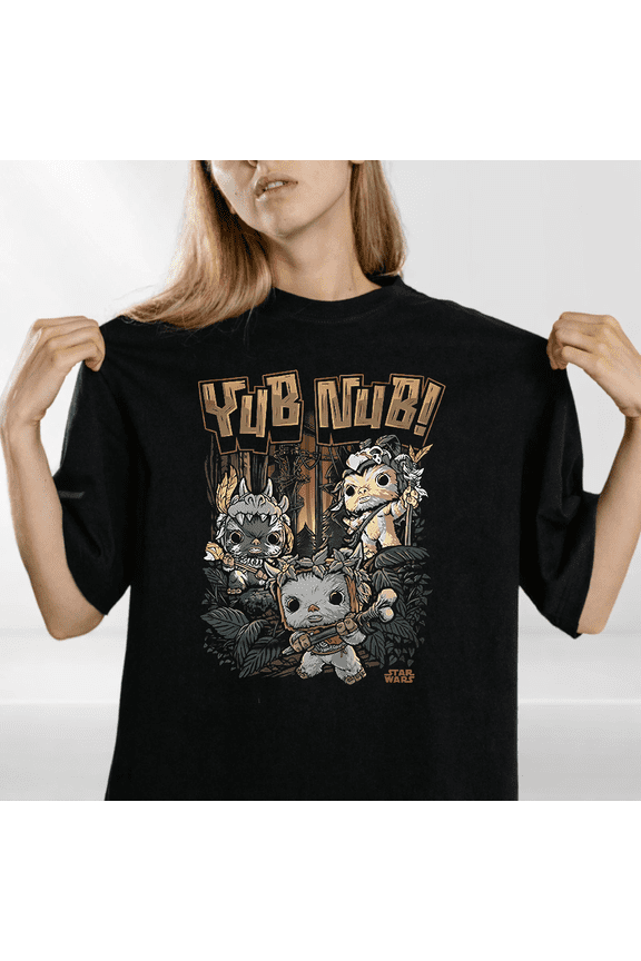 Galactic Forest Warrior Boxed Graphic T-shirt Sci-Fi Fan Style,for men and women up to 4XL