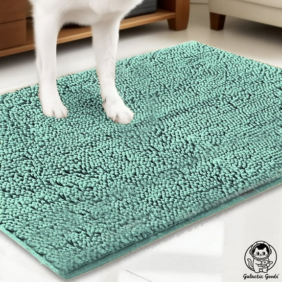Galactic Goods AS-SEEN-ON-TV Highly Absorbent Microfiber Door Mat and Pet Rug, Non Slip Thick Washable Area and Bath Mat Soft Chenille for Kitchen Bedroom Indoor and Outdoor