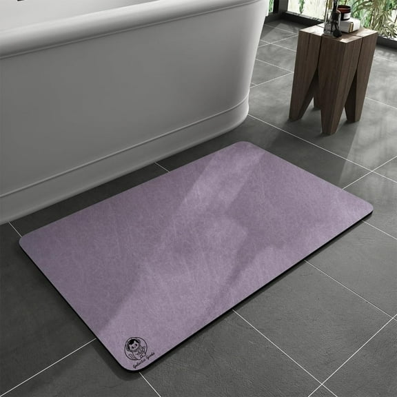 Galactic Goods Bath Mat-Bathroom Mat Rug Non Slip Super Absorbent Stain Resistant Quick Dry Thin Bath Rug-Bath Mats for Bathroom Floor Bathtub Vanity- Easy Care(Purple,20" x 32")