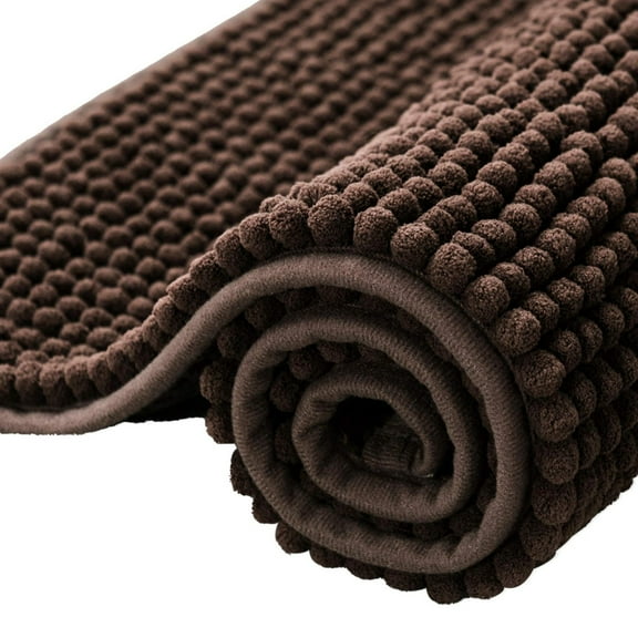 Galactic Goods Chenille Bath Rug,Rubber Backing Quick Dry Washable Microfiber Mats,Luxury Extra Soft and Absorbent Shaggy Rugs