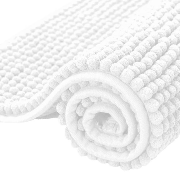 Galactic Goods Chenille Bath Rug,Rubber Backing Quick Dry Washable Microfiber Mats,Luxury Extra Soft and Absorbent Shaggy Rugs