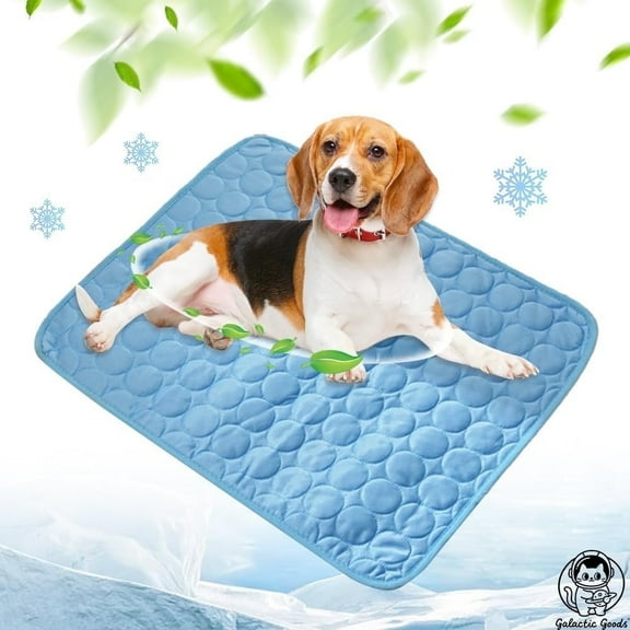 Galactic Goods-Dog Cooling Mat for Summer - Pet Cooling Pad with Gel Ice Pack, Non-Slip & Machine Washable, Cooling Mat for Dogs & Cats Indoor/Outdoor Use
