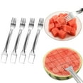 thumbnail image 1 of Galactic Goods Watermelon Fork Slicer Cutter, Stainless Steel 2-in-1 Watermelon Fork Slicer, Portable Tool for Home Party Camping Kitchen Gadget, 1 of 6