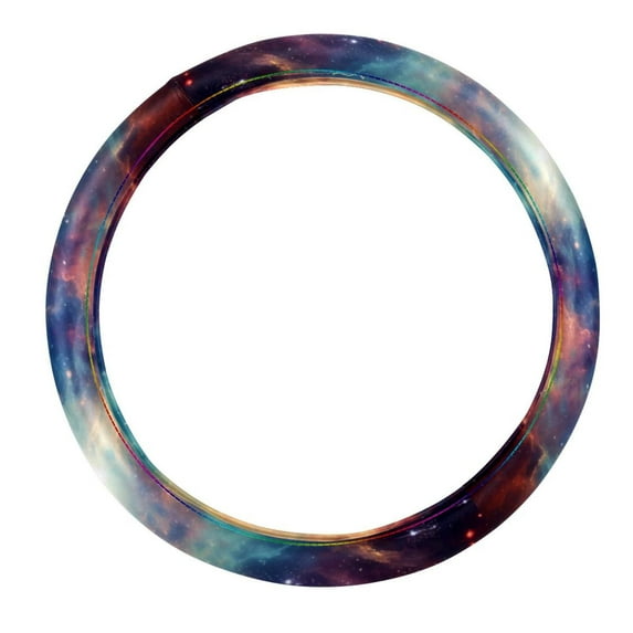 Galactic Planet 14.5 Inch Printing PVC Leather Auto Accessories Car Wheel Cover Steering Wheel Cover