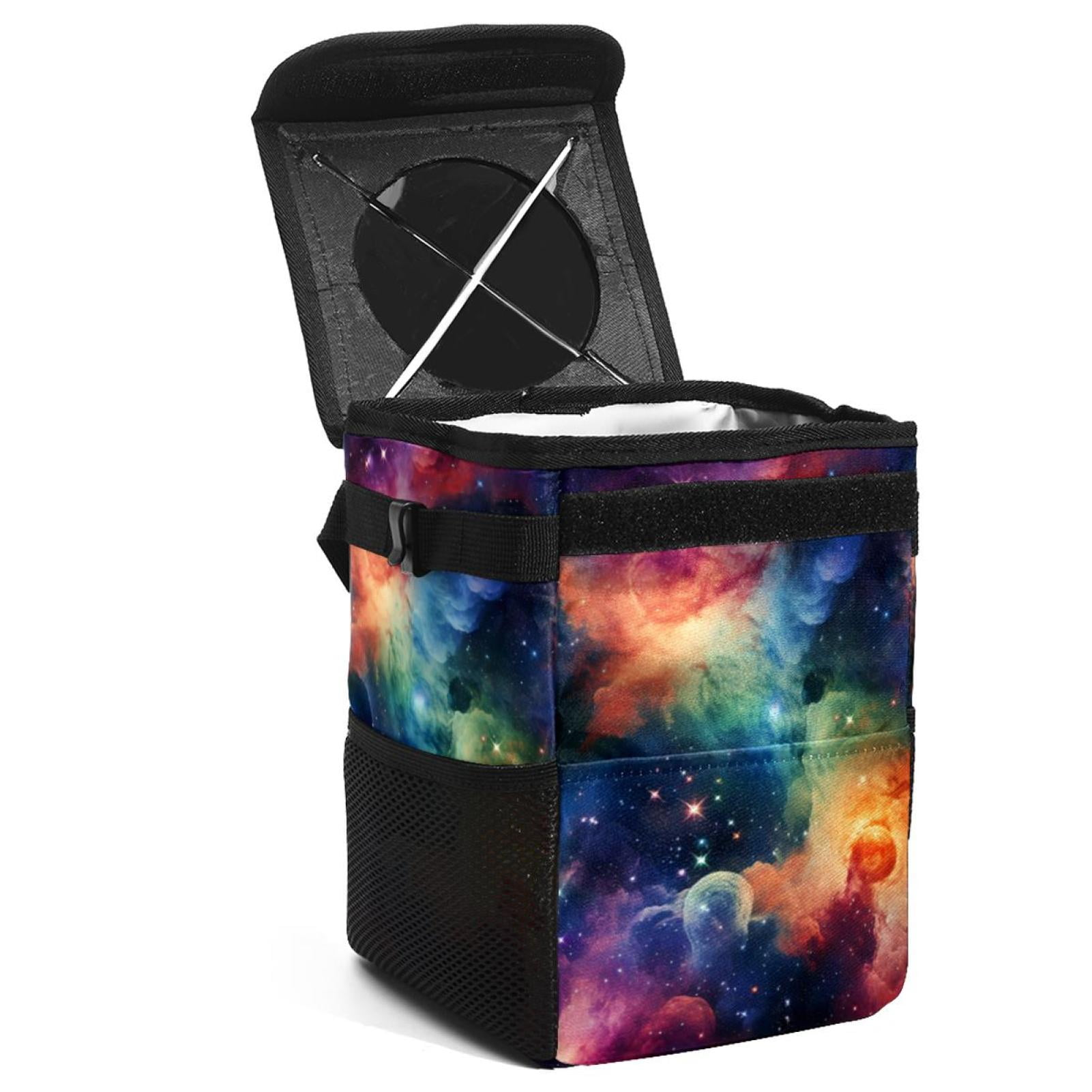 Galactic Planet Foldable Car Trash Can with Lid, Leak-Proof, and ...