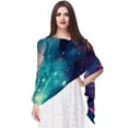 thumbnail image 1 of Galactic Planet Translucent Chiffon Silk Scarf Light Breathable Head Wrap 180x73 (70.86x28.7in) Casual Accessory, 1 of 1