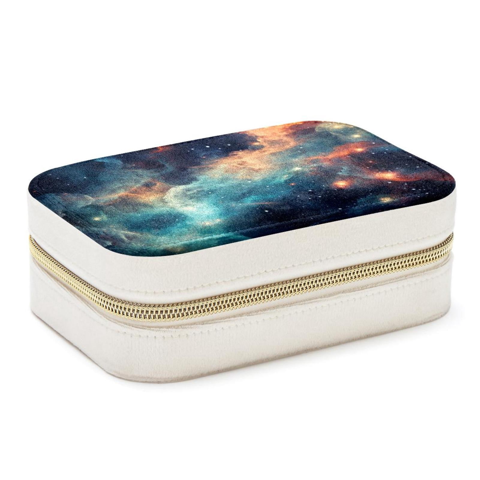 Galactic Planet Velvet Portable Decorative Box with Removable ...