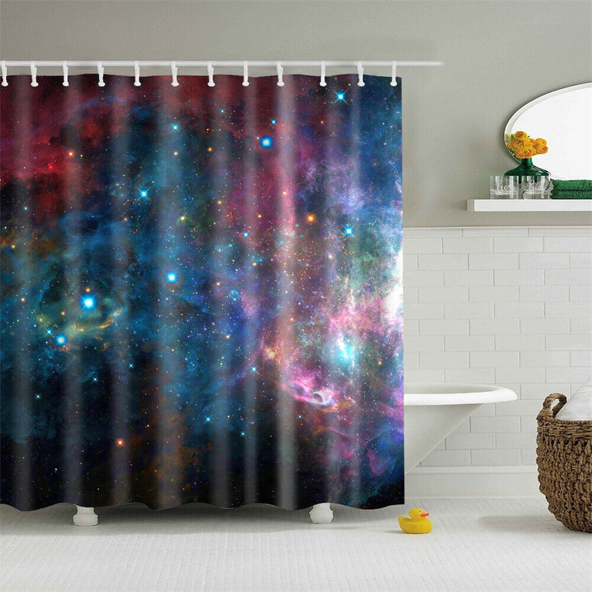 Galactic Shower The Ultimate WaterProof Curtain for Your SpaceThemed