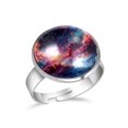 Galactic Space Adjustable Size 17mm21mm Ring Customizable Pattern Ring