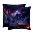thumbnail image 1 of Galactic Space Chair Pillow Covers Set with Unique Patterns for Bed and Throw Pillows - Sizes 16x16, 18x18, 20x20 Inches for Various Occasions - Set of 2 Items, 1 of 6