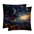 thumbnail image 1 of Galactic Space Covers Throw Pillow Set - 2 Pack Throw Pillow Inserts Included - Unique Patterns - 16x16, 18x18, 20x20 Inches for Home Decor - Throw Pillow - Decorative Pillows, 1 of 6