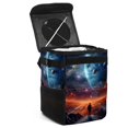 thumbnail image 1 of Galactic Space Foldable Car Garbage Can with Lid, Leak-Proof & Hanging Storage Bag - Trash Can for Car, 1 of 6
