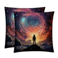 thumbnail image 1 of Galactic Space Inserts Set of 2 - 16x16, 18x18, 20x20 Inches - Unique Patterns for Pillows Covers, Bed Pillow, Throw Pillows - Great for All Occasions, 1 of 6
