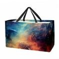 thumbnail image 1 of Galactic Space Laundry Bag, Collapsible Bucket, Storage Basket - Reusable, Foldable, Large Capacity Oxford Cloth Storage Bin, 1 of 7