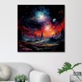 Galactic Space Pattern Canvas Wall Art Paintings for Living Room Canvas