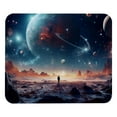 thumbnail image 1 of Galactic Space Printed Square Mouse Pad Desk Mat, Non-Slip Rubber Bottom Gaming Mouse Mat for Office, 8.3x9.8 Inch, 1 of 6