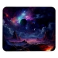 thumbnail image 1 of Galactic Space Square Desk Mat, 8.3x9.8 Inch, Non-Slip Rubber Bottom, Printed, Suitable for Office and Gaming - Gaming Mousepad and Mouse Pad, 1 of 6