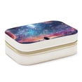 thumbnail image 1 of Galactic Space Velvet Portable Jewelry Organizer Box with Removable Compartment - Gift and Jewelry Display, 1 of 7