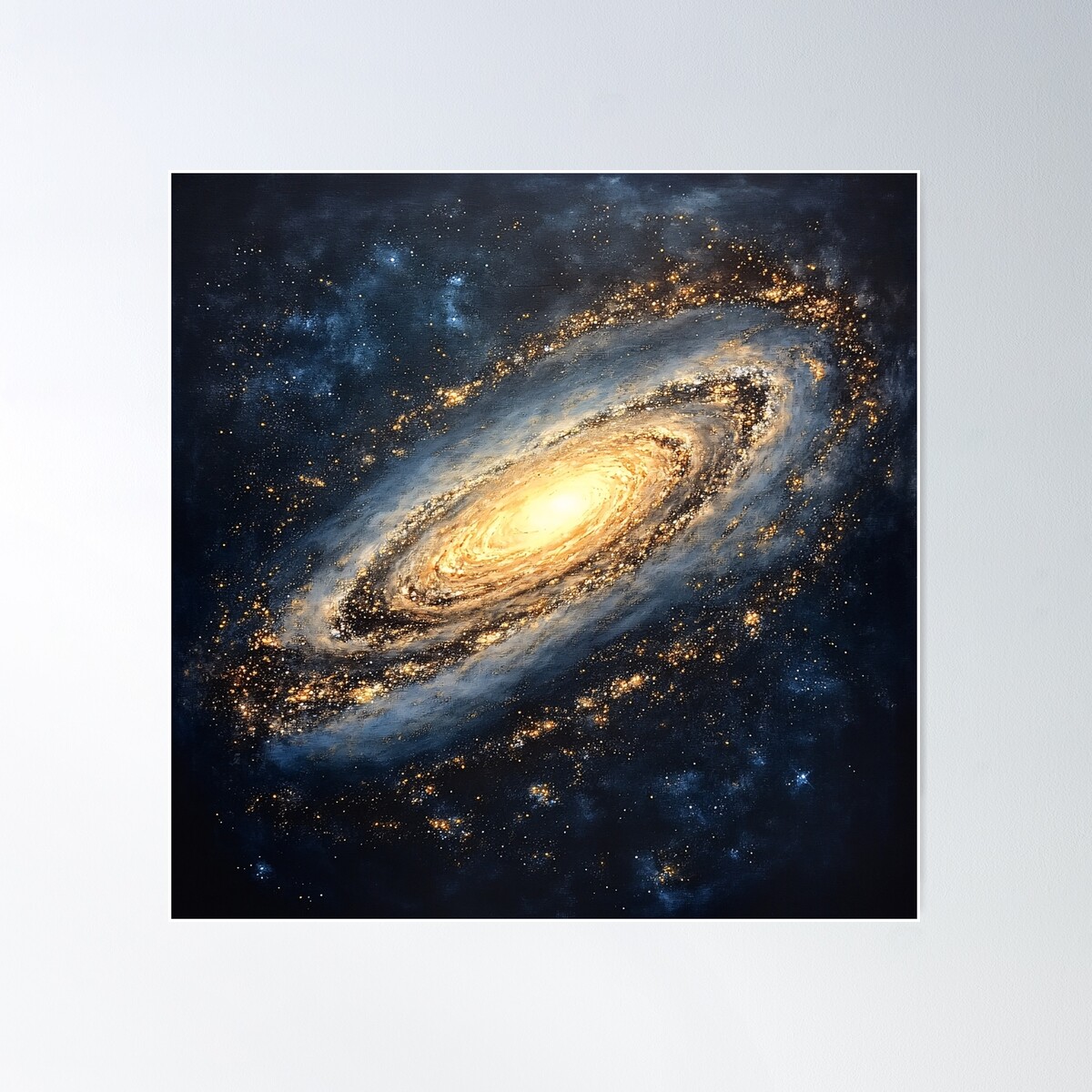 Galactic Splendor Poster Wall Art, Modern Wall Decor For Living Room ...